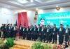 Pelantikan Dewan Pimpinan Daerah (DPD) Kongres Advokat Indonesia (KAI) Provinsi Bengkulu Periode 2025–2030 yang berlangsung di Balai Raya Semarak Bengkulu, Sabtu (24/5).