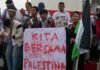 Masyarakat Bengkulu Aksi Serukan Kemerdekaan Palestina