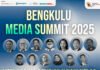 Bengkulu Jadi Provinsi Pertama di Sumatra Gelar Local Media Summit