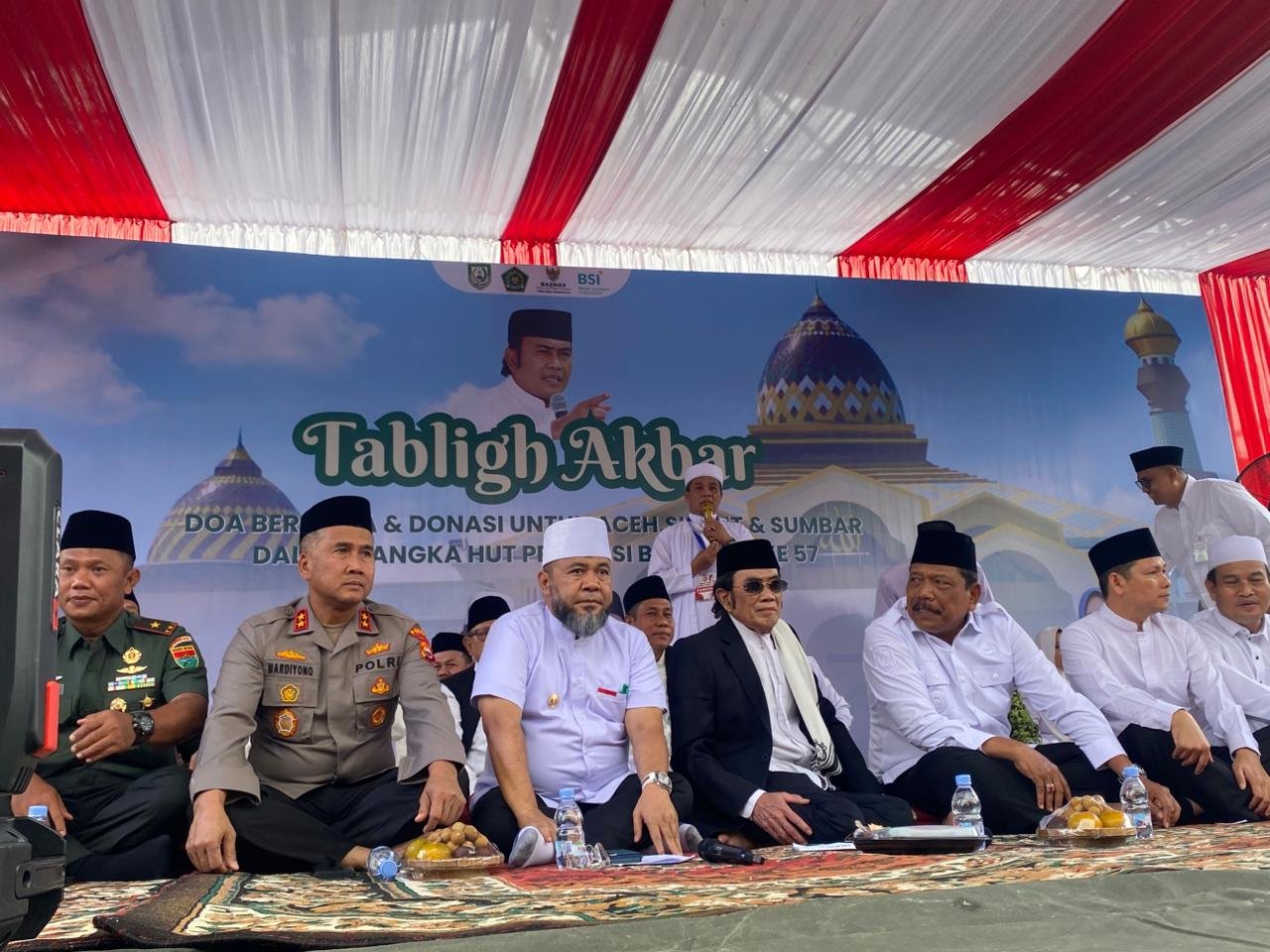 Kapolda Bengkulu Hadiri Tabligh Akbar dan Doa Bersama untuk Korban Bencana Alam Sumatera