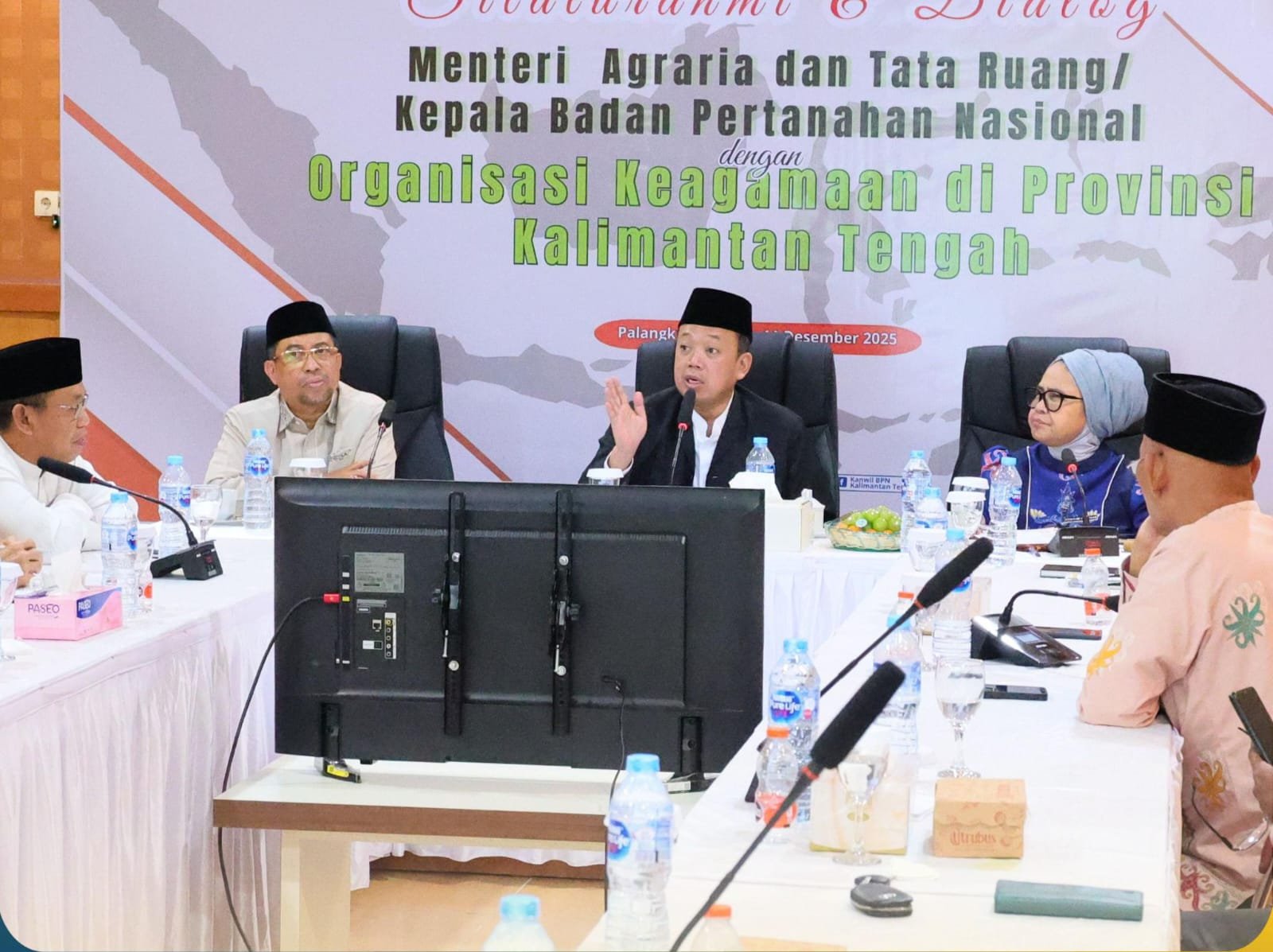 Percepat Sertipikasi Tanah Wakaf di Kalteng, Menteri Nusron: Jangan Sampai Rumah Tuhan Tidak Terurus