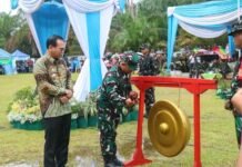 Bupati Teddy Rahman Dukung Penuh TMMD ke-128 Bangun Desa Lubuk Lagan