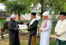 Pemprov Bengkulu Berbagi Kurban, Dua Ekor Sapi Diserahkan ke Masjid Baitul Izzah