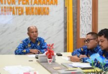 Kantor Pertanahan Mukomuko Ikuti Monitoring dan Evaluasi PTSL 2026 se-Provinsi Bengkulu