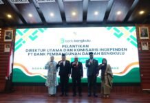 Iswahyudi Resmi Dilantik sebagai Direktur Utama Bank Bengkulu, Aprikie Putra Wijaya Jabat Komisaris Independen