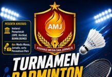 Sambut HUT RI ke-81, AMJ Gelar Turnamen Badminton Berhadiah Rp10 Juta
