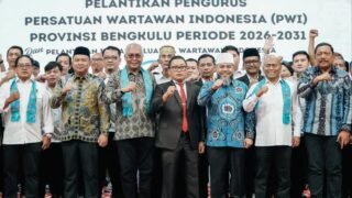 Pengurus PWI Bengkulu 2026-2031 Dilantik