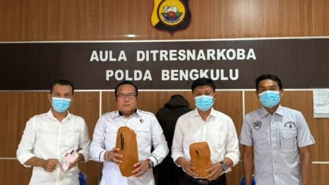 Bawa 2 Kg Ganja, Pria 35 Tahun Diamankan Subdit III Ditresnarkoba Polda Bengkulu
