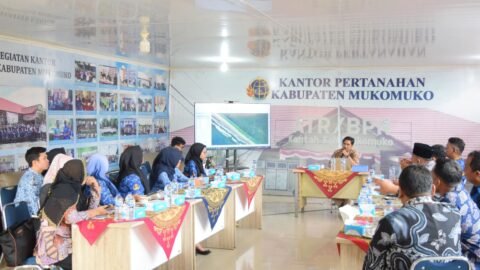 Kantor Pertanahan Mukomuko Koordinasi Pelaksanaan Penegasan Tanah Timbul Tahun 2026
