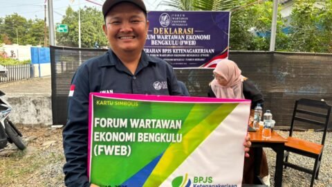 Forum Wartawan Ekonomi Bengkulu Daftarkan Anggota ke BPJS Ketenagakerjaan, Perkuat Perlindungan Jurnalis dari Mara Bahaya